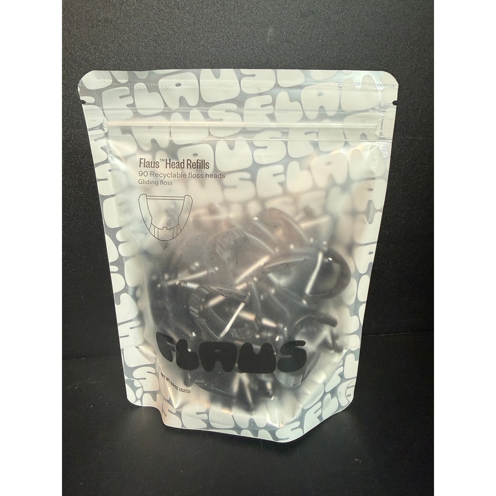 Flaus Head Refills 90 Count Recyclable Gliding Floss Heads for Electric Flosser